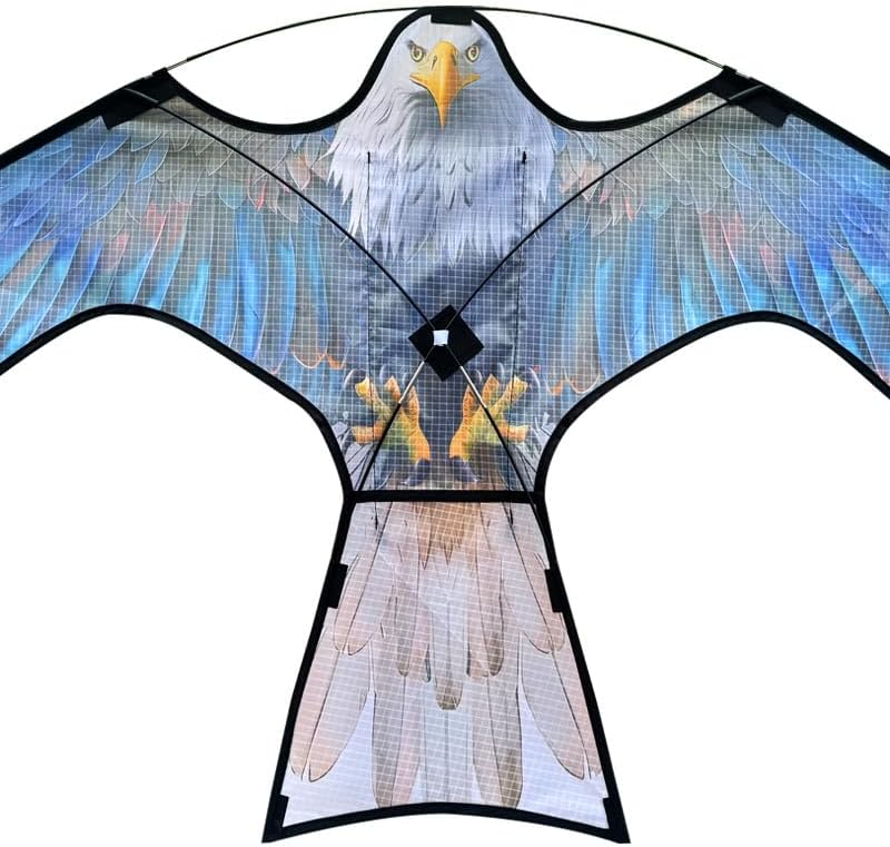 Bird Hawk Flying Kite,for Kids and Adults,for Crops Farm Protector Bird Scarer,Excellent Fabric and Structure Design, The Pictures are Beautiful,Suitable for Beginners