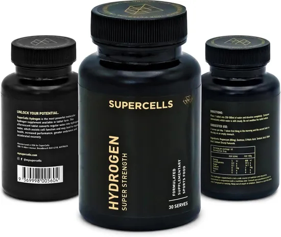 Molecular Hydrogen Tablets High Concentration 12ppm Fast Dissolving (30 Count)