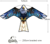 Bird Hawk Flying Kite,for Kids and Adults,for Crops Farm Protector Bird Scarer,Excellent Fabric and Structure Design, The Pictures are Beautiful,Suitable for Beginners