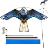 Bird Hawk Flying Kite,for Kids and Adults,for Crops Farm Protector Bird Scarer,Excellent Fabric and Structure Design, The Pictures are Beautiful,Suitable for Beginners